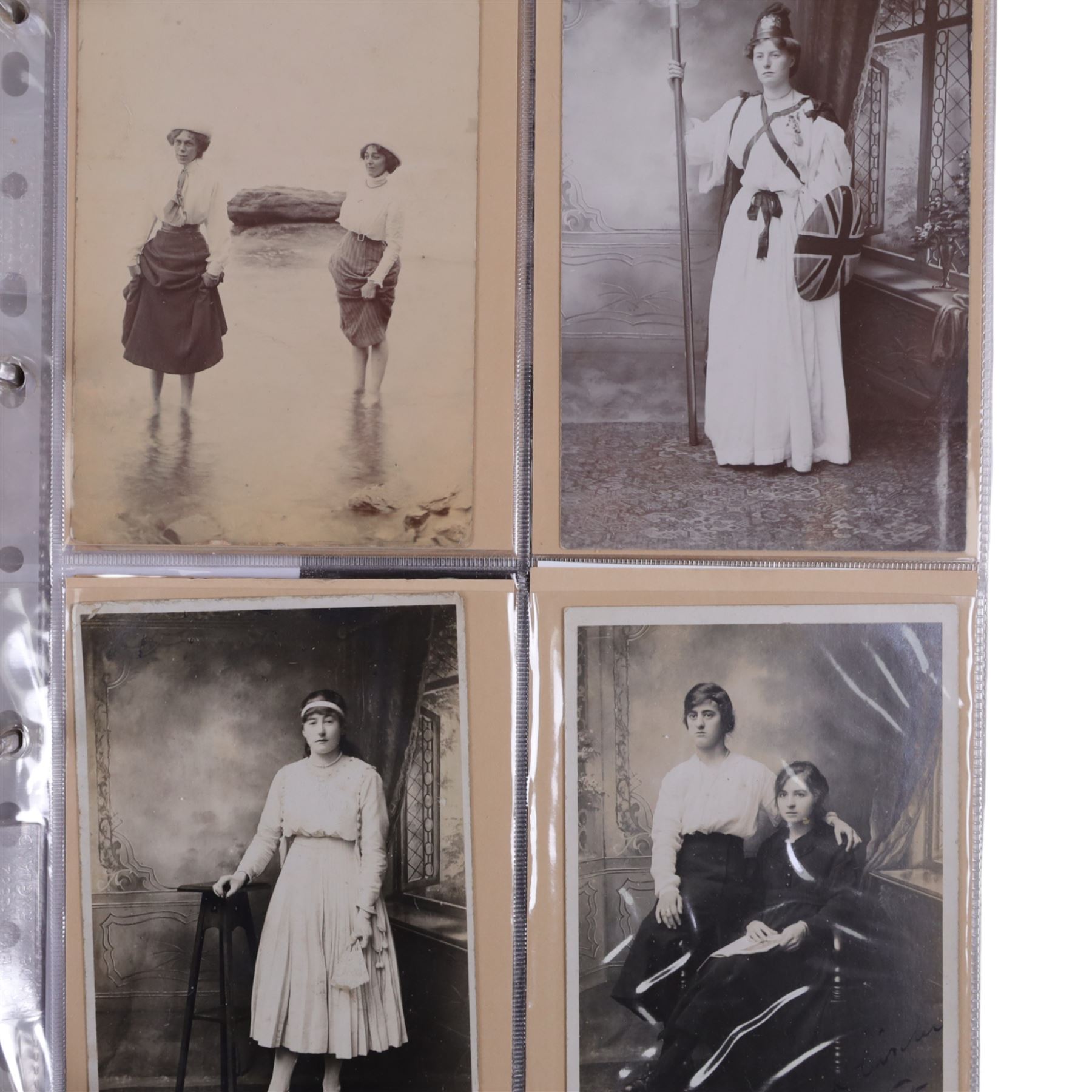 Five-hundred and thirty one late 19th and early 20th century real photographic postcards produced by J.T.Ross, depicting  daily life, village scenes, landmarks and street views of Whitby, the surrounding villages and South Teeside, including fifty-two modern copies, all housed within three postcard albums and accompanied by four copies of Ross, Photographer, Whitby 'The Life and Work of a Yorkshire Artist' by Colin Bullamore which provides a detailed overview of his life and work