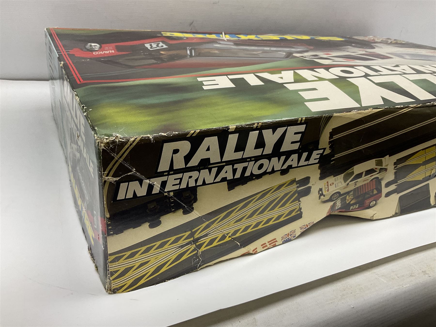 Scalextric - Rallye Internationale set with Audi Quattro and Austin Metro; boxed with instructions
