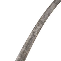 British Light Cavalry sword, with single edged curved blade and metal scabbard, overall L100cm 