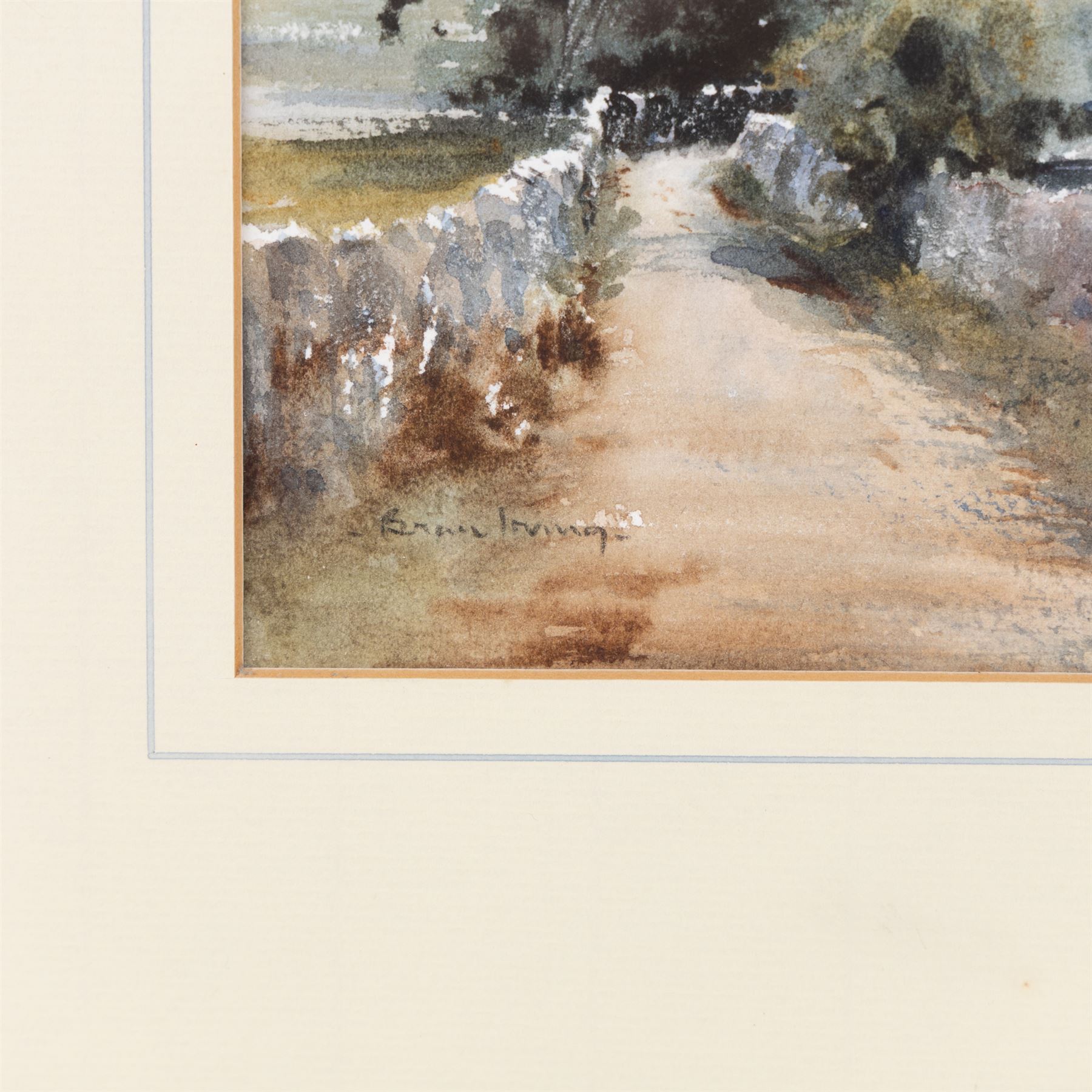 Brian Irving (British 1931-2013): Dales Lane, watercolour signed 13.5cm x 17.5cm 