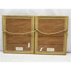 Frederick John Lees (British fl. 1870-1900): 'Lady Wotton's Green - Canterbury' and 'The King's River - Canterbury', pair watercolours signed and dated 1894, 26cm x 18cm (2)