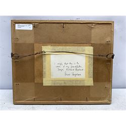 Joseph Richard Bagshawe (Staithes Group 1870-1909): Boats in Calm Waters, watercolour unsigned, authenticated by the artist's granddaughter Susie on label verso 15cm x 21cm