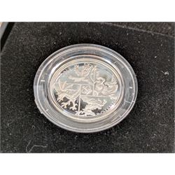 Three The Royal Mint United Kingdom silver proof coins or sets, comprising 1989 two pound coin two coin set with 'Tercentenary Of The Claim Of Rights' and 'Tercentenary Of The Bill Of Rights, 2016 'The Last Round Pound' and 2016 'The Last Round Pound' piedfort, all cased with certificates 