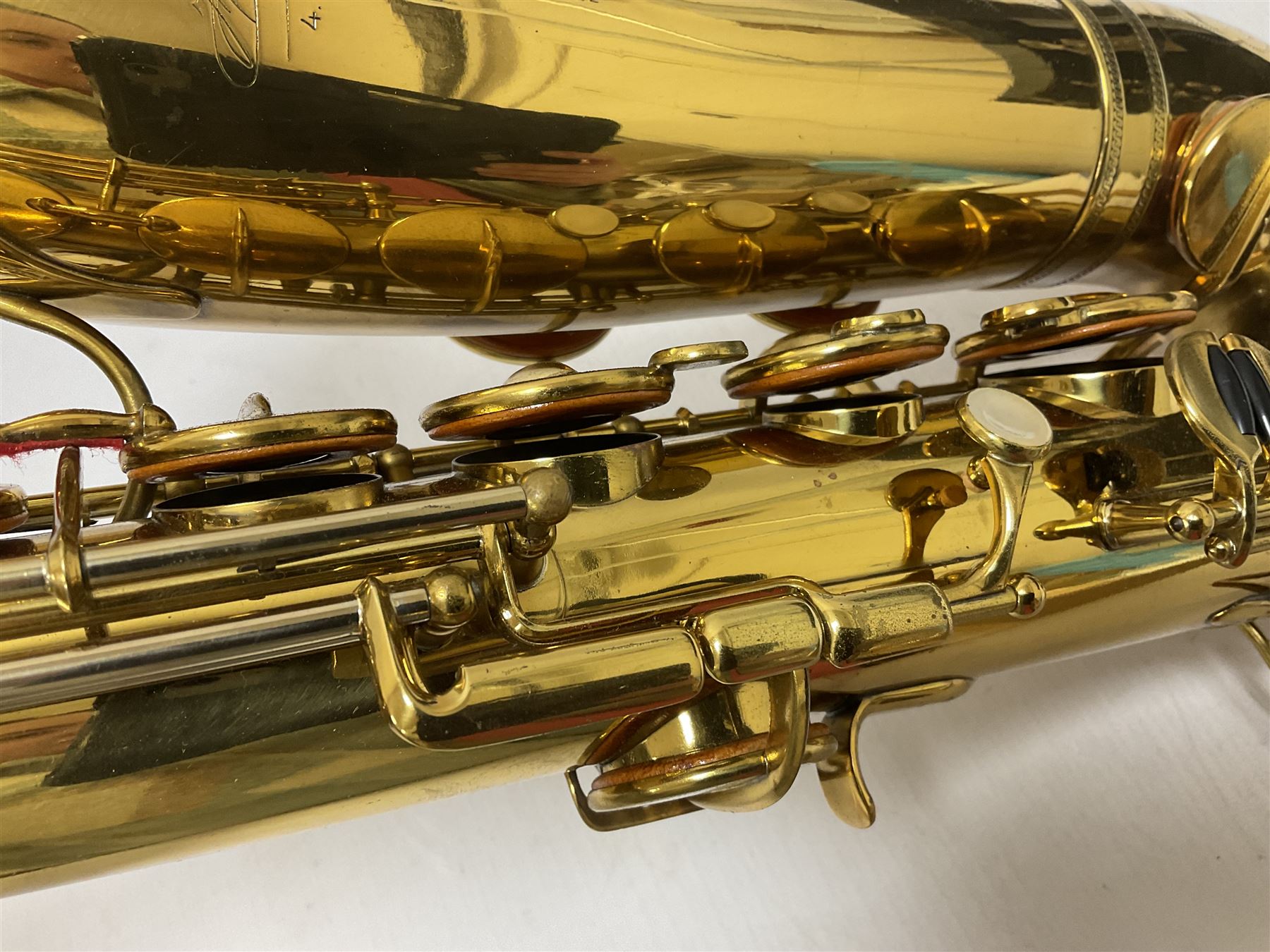 French Henri Selmer 1935 Radio Improved Tenor B flat Saxophone No 20344, with a velvet lined hard case
One of only 550 produced in that year