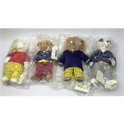 Steiff figures of Rupert Bear H30cm and 
