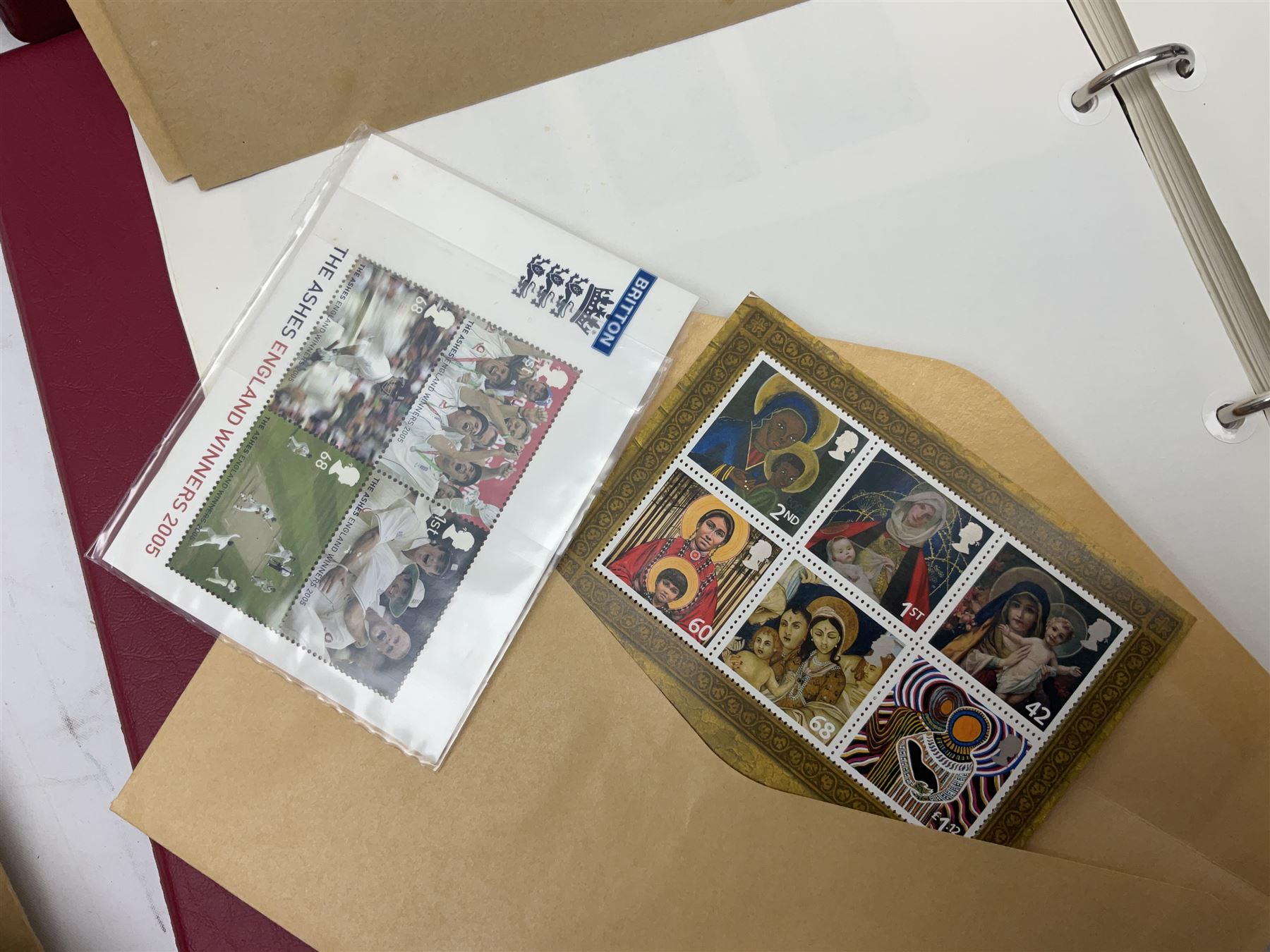 Great British stamps including Queen Elizabeth II mostly commemorative mint decimal issues with 1st class, miniature sheets etc, pre-decimal issues and other QEII stamps with mint and used, housed in four ring binder folders and loose