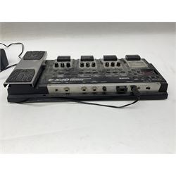 Zoom GFX-4 Guitar Effects processor; quantity of assorted cables; tremolo arms; plectrum wallet; Steepletone SMH10 earphones etc