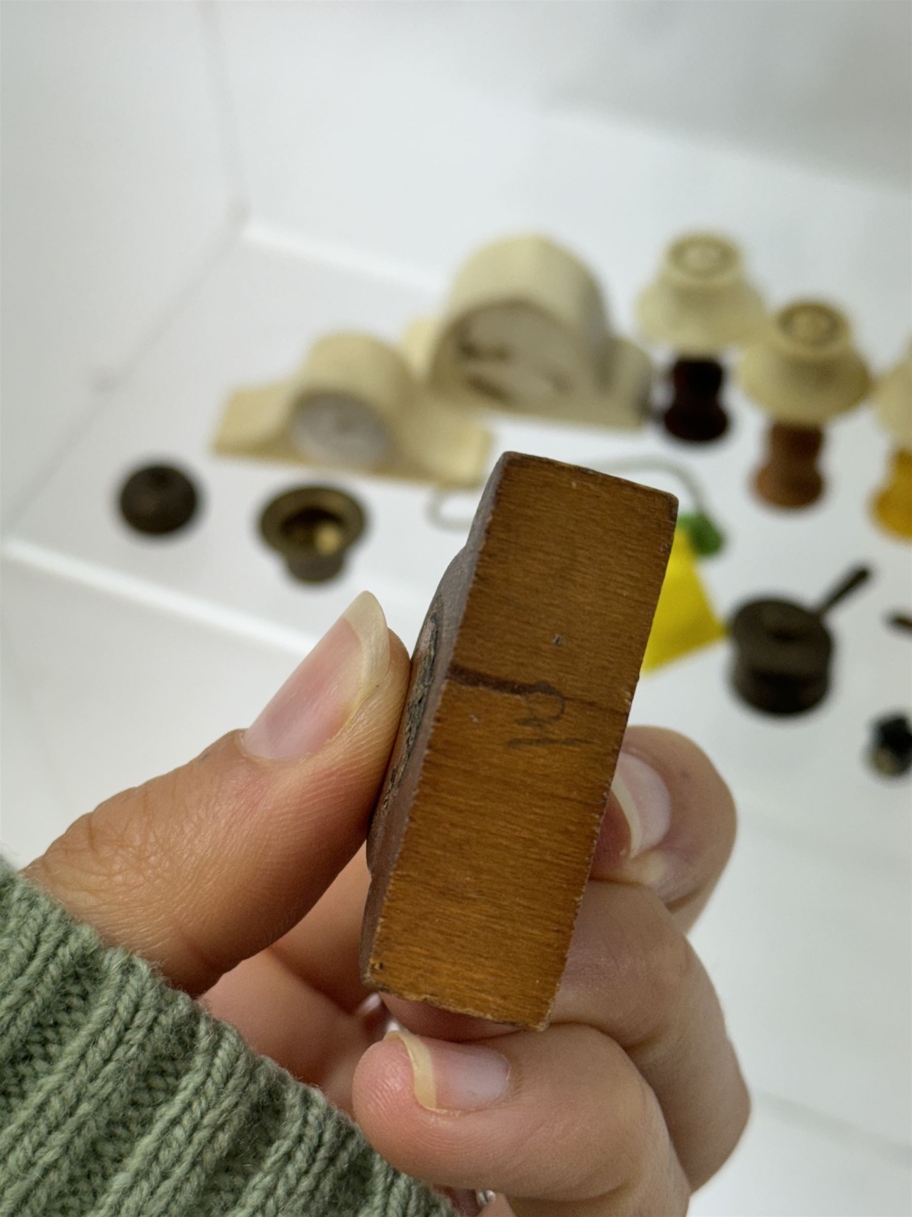 1930's dolls house accessories, including jugs, clocks, candlesticks etc   