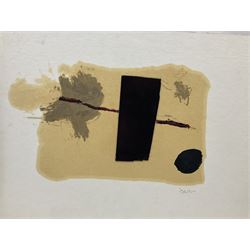 Tim Copsey (Northern British contemporary): Abstracts, two mixed medias on card signed max 39cm x 56cm (2) (unframed)