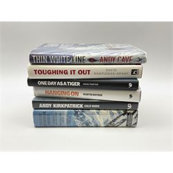 Mostly signed book relating to climbing 