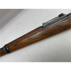 FIREARMS CERTIFICATE REQUIRED - BLANK FIRING Mauser 792 by 57 Mod.98 bolt action rifle marked BYF 41, re-proofed for .308 Winchester blank firing, with 61cm (24