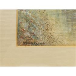 W H Leathwood (British early 20th century): Idyllic Landscapes, pair watercolours signed 16cm x 22cm (2)