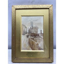 English School (Early 20th century): 'Westminster' and 'Cuckmere Haven - Sussex', pair watercolours titled unsigned 16cm x 10cm (2)