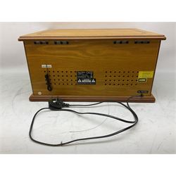 Vintage Collection Gramophone, model MT-GA05, record CD tape player AM/FM radio, W47cm H24cm 