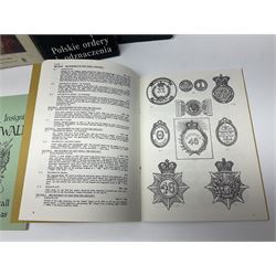 Five reference books on medals and orders including Vaclav Mericka: Book of Orders and Decorations; Polskie ordery i odznaczenia; James C. Risk: The History of the Order of the Bath; Guide des ordres, decorations et medailles militaires 1814-1963; etc; together with two works on Cornish Military Insignia; and Insignes De la Legion Etrangere (8)