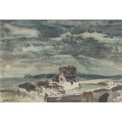 George Graham (British 1881-1941): River and Coastal Landscapes, pair watercolours signed, larger 26.5cm x 39cm (2)