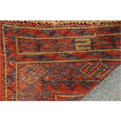  Gazak red and blue ground rug 120cm x 110cm  