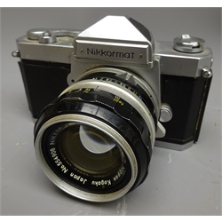  Nikkormat SLR Camera, FS7406716 with Nikkor-S Auto 1:1.4 f=50mm Nippon Kogaku lens No.554908 lens  