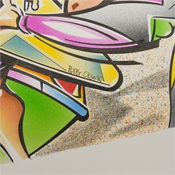 Peter Clark (British 1944-): Surf's Up!, mixed media on card signed 34cm x 51cm (unframed)
Notes: Peter Clark is a British artist best known for his collages, but he began his career as an illustrator working for major UK publications like The Radio Times, BBC and major advertising campaigns.
Provenance: direct from the family of the artist
