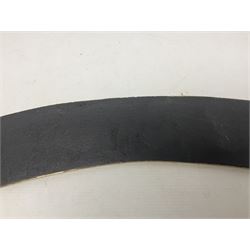 Cast iron Flying Scotsman arched railway type sign, L70cm