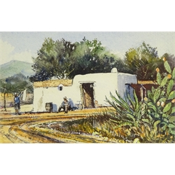  John Freeman (British 1942-): 'Ibiza Memories', set of four pen and watercolour sketches signed and dated '81, 9cm x 13cm (4)  DDS - Artist's resale rights may apply to this lot   