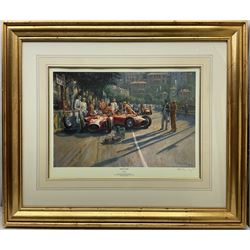 Alan Fearnley (British 1942-): 'The Birth of the Prancing Horse' and 'Early Start', pair limited edition prints signed and numbered in pencil 42cm x 58cm (2)