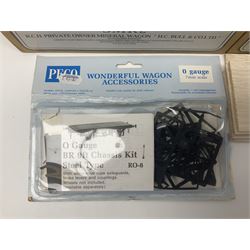 '0' gauge - two Finescale Wagons by Skytrex, SMR2 kit-built and painted for H.C. Bull & Co Ltd; both boxed; and Peco unmade wagon kit in opened packaging (3)