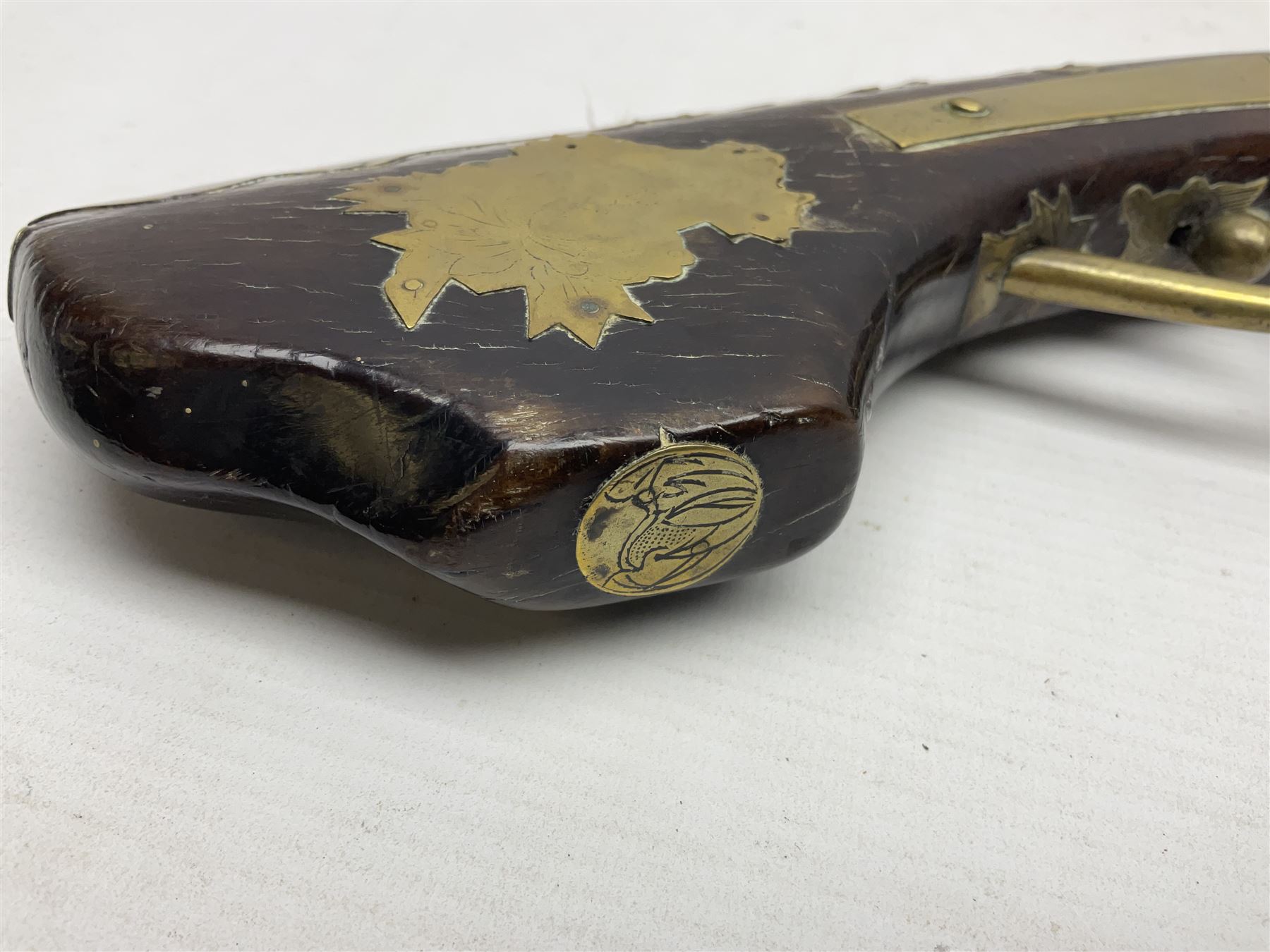 Japanese matchlock musket approximately .45 cal., Edo period (1603-1868), the 66cm(26