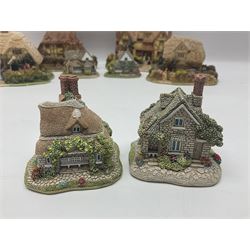 Twelve Lilliput Lanes, including the full Helen Allingham Collection, Chalfont St  Giles, Midhurst, Great Wishford and Witley and from the Blaise Hamlet Classics Collection, Circular Cottage, Dial Cottage, Double Cottage etc, all with original boxes 