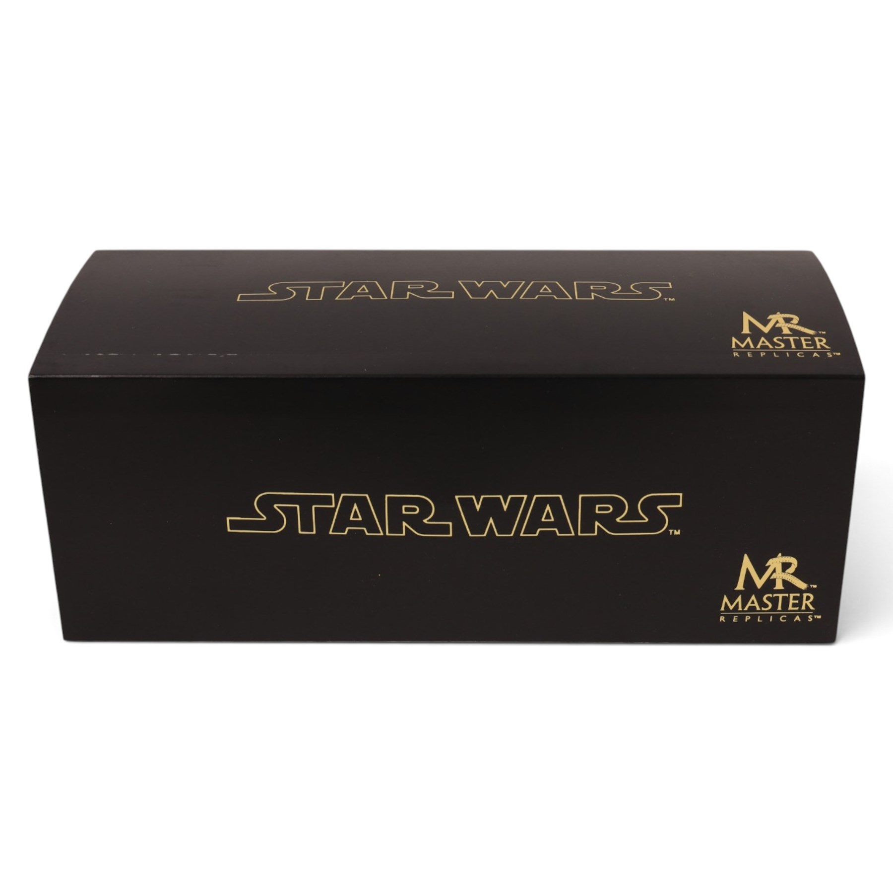 Limited Master Replicas Star Wars Luke Skywalker's Lightsaber no. SW-110, 1:1 scale, in box with outer cardboard sleeve, with certificate, separate acrylic display case and plaque, limited edition no. 897/2500
