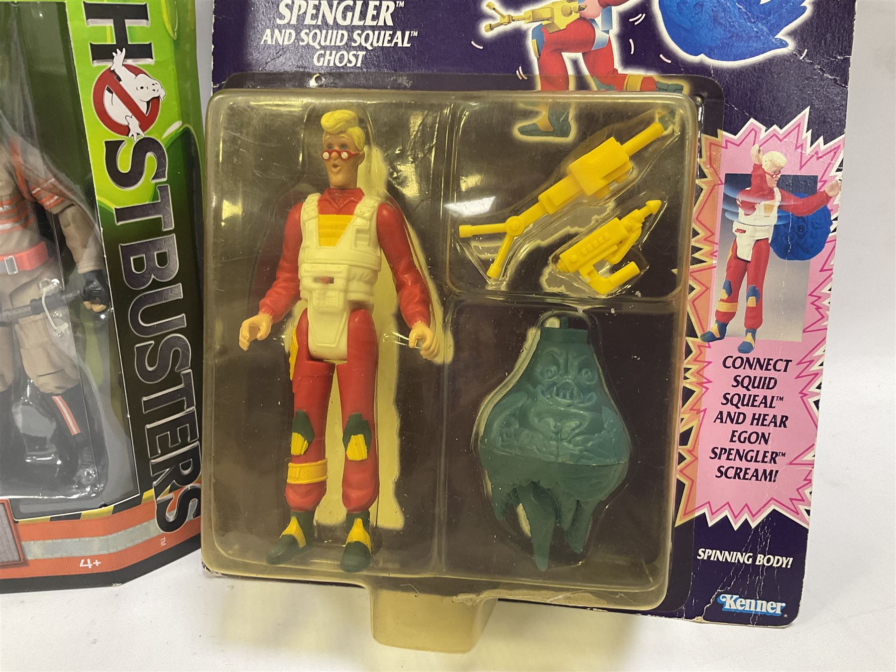 Ghostbusters - 'ECTO 1' car with two figures; ECTO-2 Vehicle, Highway Hunter Action Ghost Vehicle and Haunted Vehicles Air Sickness; all boxed; racing car with Egon Spengler driver; two 1984 Marshmallow Man figures; and four unopened carded/boxed figures etc