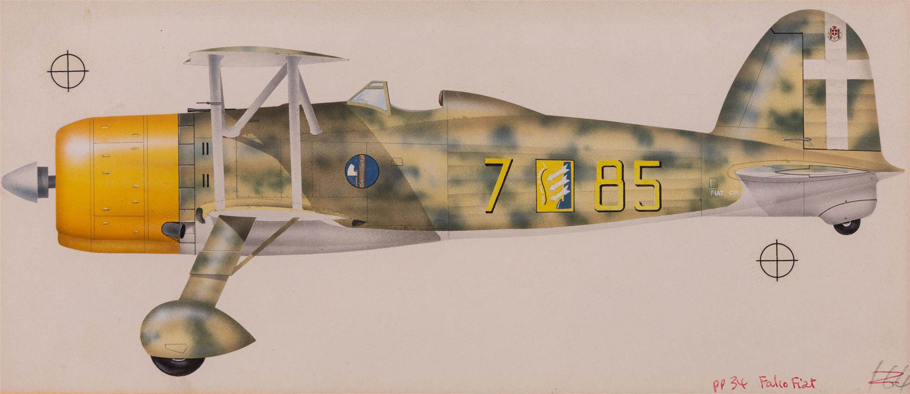 John Batchelor (British 1936-2019): Aircraft Studies, set of eleven gouaches variously signed and inscribed, max 35cm x 52cm (11)