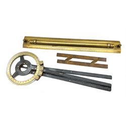 Brass and black painted maritime station