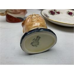 Beswick character jug, together with Leonardo Collection figures, porcelain dolls etc 