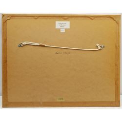 Madeleine Eyland (Belgian/British 1930-2021): 'Deserted Village', pastel signed, titled verso 33cm x 46cm 
Provenance: artist's studio collection. Marie-Madeleine Eyland (neé Legrain) was born in 1930 at Floriffoux, Belgium; she lived most of her life in Scarborough working as a nurse and an artist.