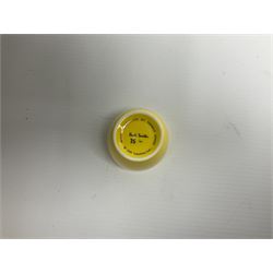 Limited edition Beatles Yellow Submarine teapot, designed by Paul Smith and made for Thomas Goode, 4/200, together with matching egg cups, 25/200, both in original boxes. 