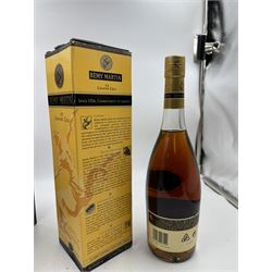 Mixed alcohol; Napoleon V.S.O.P brandy, Remy Martin V.S Grand Cru cognac and Martel VS cognac, various contents and proof (3)