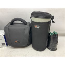 Olympus PEN-F camera body, with 'Olympus M- Zuiko Digital 25mm 1: 1.8' lens,  'Olympus M- Zuiko Digital 75-300mm 1: 4.8 - 6.7' lens and  'Olympus M- Zuiko Digital 17mm 1: 1.8' lens, with original box, together with Lowepro camera bag