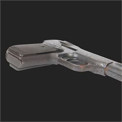 Deactivated FN Model semi-automatic pistol, barrel marked - Fabrique Nationale D'Armes Herstal - Liege (Browning-Patent), frame with FN Trademark and stamped Brevete SGDG. Serial no. 123319, Deactivation Certificate no. 166110 30/11/2021