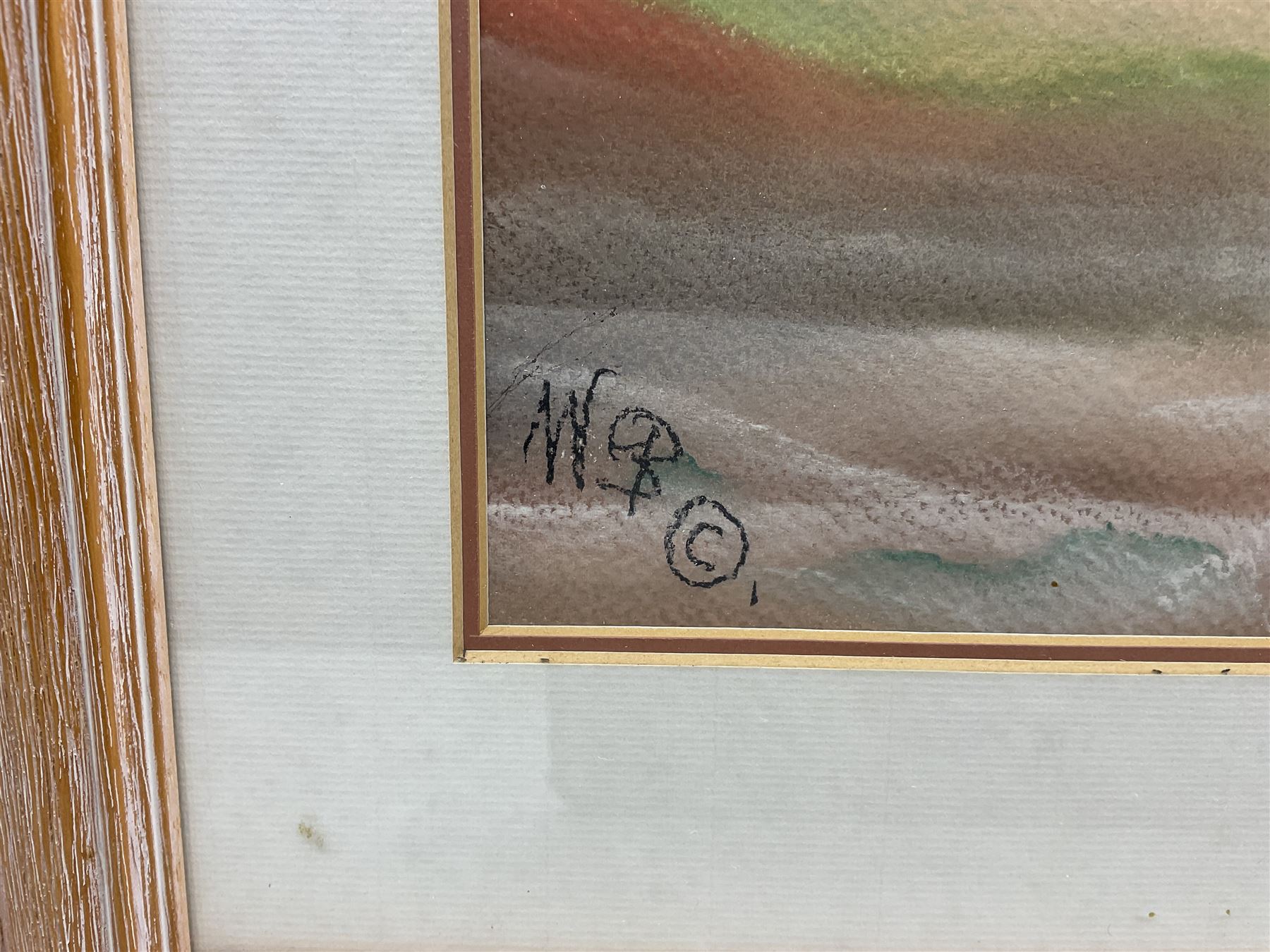 Mackenzie Thorpe (British 1956-): 'Farther and Farther Away', pastel signed with monogram and dated '93, titled verso 44cm x 61cm 
Provenance: the vendor’s father attended Thorpe’s art school in Richmond and the two became firm friends; this painting has never been on the open market before.