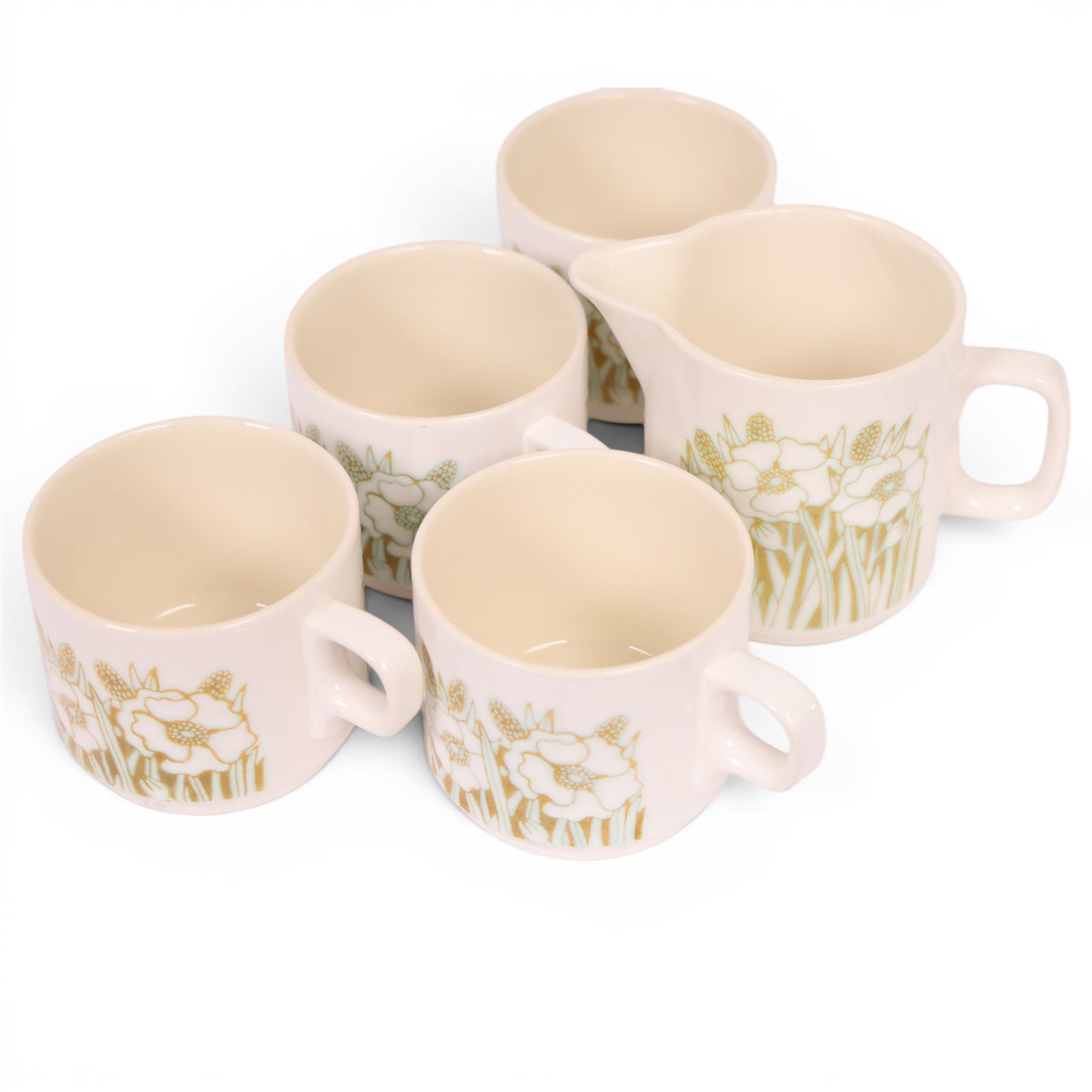 Hornsea Pottery Fleur tea and dinner wears, including teapot, milk jug, eleven dinner plates, covered dishes etc