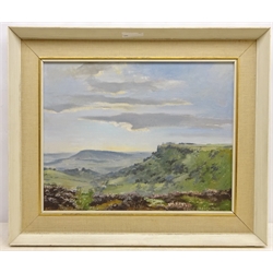  Moorland Scene, oil on canvas board signed by Lewis Creighton(British 1918-1996) 39cm x 49cm  