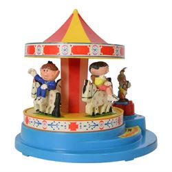 1970s Corgi Magic Roundabout musical carousel no. 852,  modelled with five figures, boxed