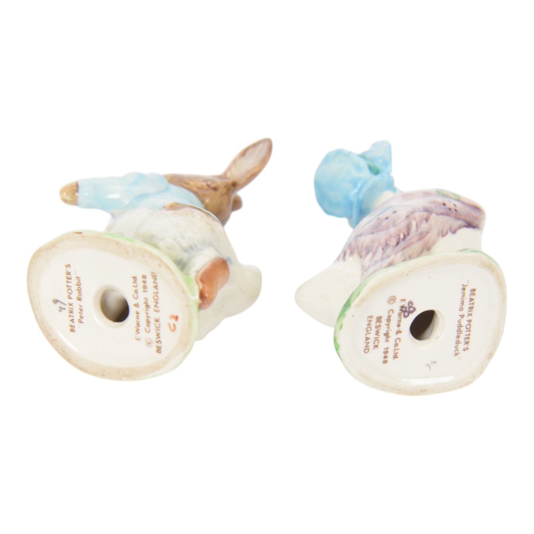 Seventeen Beswick figures, including Wind in the Willow figures; Badger, Frog, Mole and Ratty, Beatrix Potter figures; Sir Issac Newton, Mr Jackson, Mr Jeremy Fisher etc 