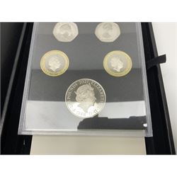 The Royal Mint United Kingdom 2021 proof coin set, cased with certificate