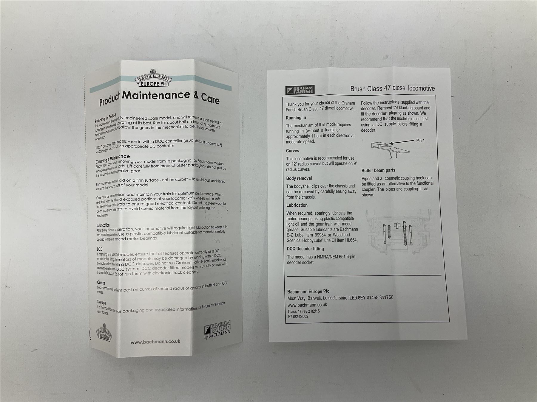 Graham Farish by Bachmann 'N' gauge - Class 47/0 locomotive no.D1779 and Class 55 Deltic locomotive no.D9007 (2)