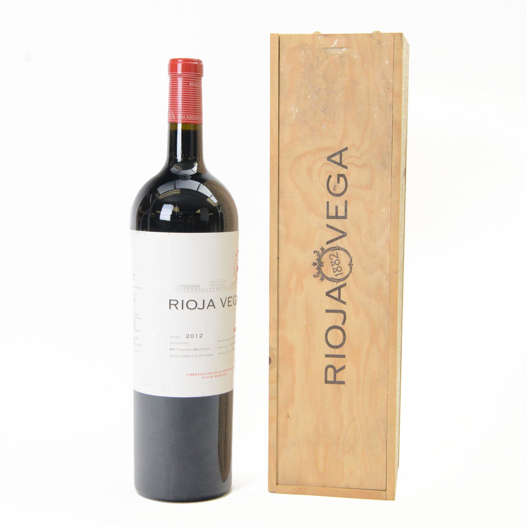 Jeroboam Rioja Vega 2012 Rioja, 3000ml, 13.5% vol, bottle no.030152, in presentation box 