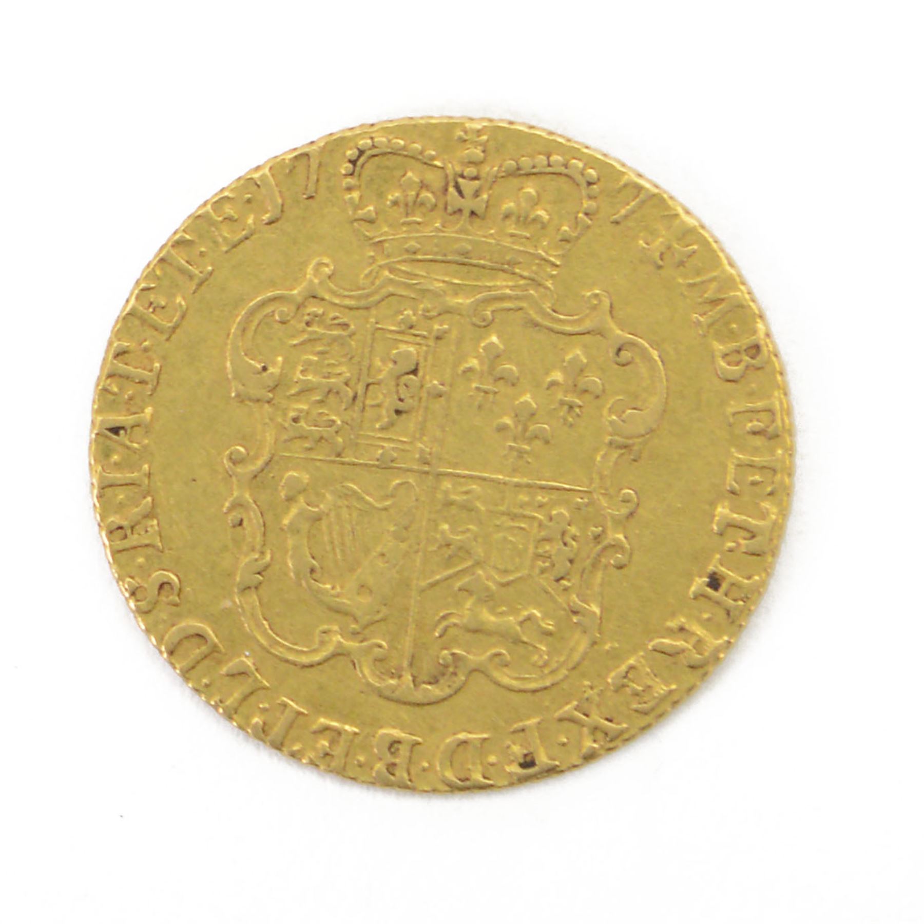 George III 1774 gold full guinea coin