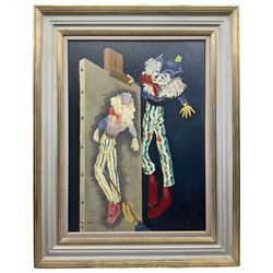 William Burns (British 1923-2010): 'Whimsy', oil on canvas signed, titled verso 70cm x 50cm
Provenance: direct from the family of the artist