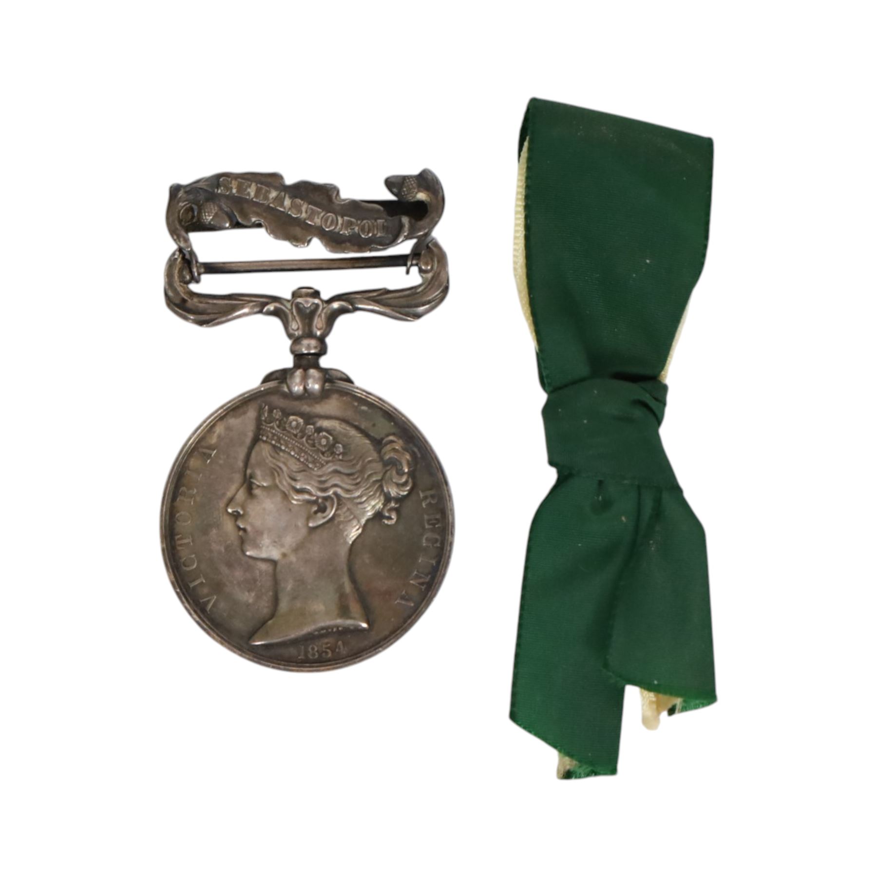 Victorian Crimea British Medal with Sebastopol clasp, awarded to W.H Riley, Boy 2 CL, H.M.S Spiteful 
